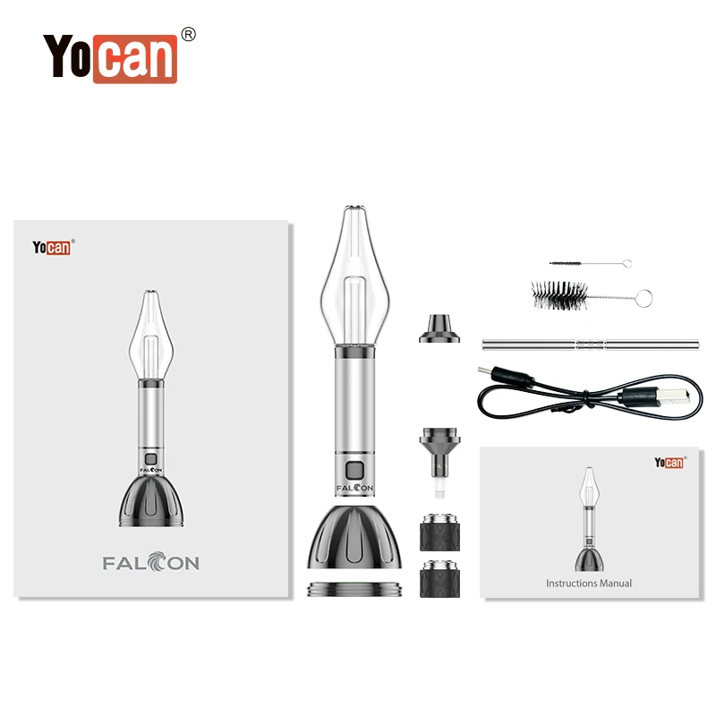 Электронная сигарета Yocan Falcon 1000 мАч концентрат пара сухая трава 6 в 1 вейп-ручка комплекте ручка для сухих трав