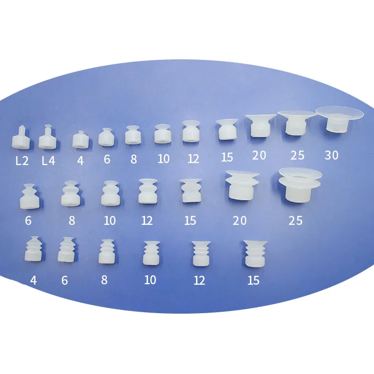 Factory Custom High Quality  Powerful Industrial Pump CNC  SMC  Three Silicone Suction Cup Vacuum Sucker