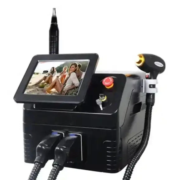 2 in 1 Super Effective Ice Cool Diode Laser 1000W Painless Hair Removal Picosecond Laser Tattoo Pigmentation Removal Machine