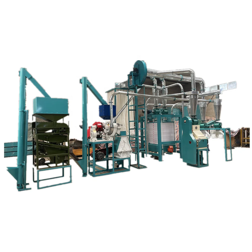 10 ton/day atta chakki ugali fufu sadza flour mill machine maize corn grinder machine low price