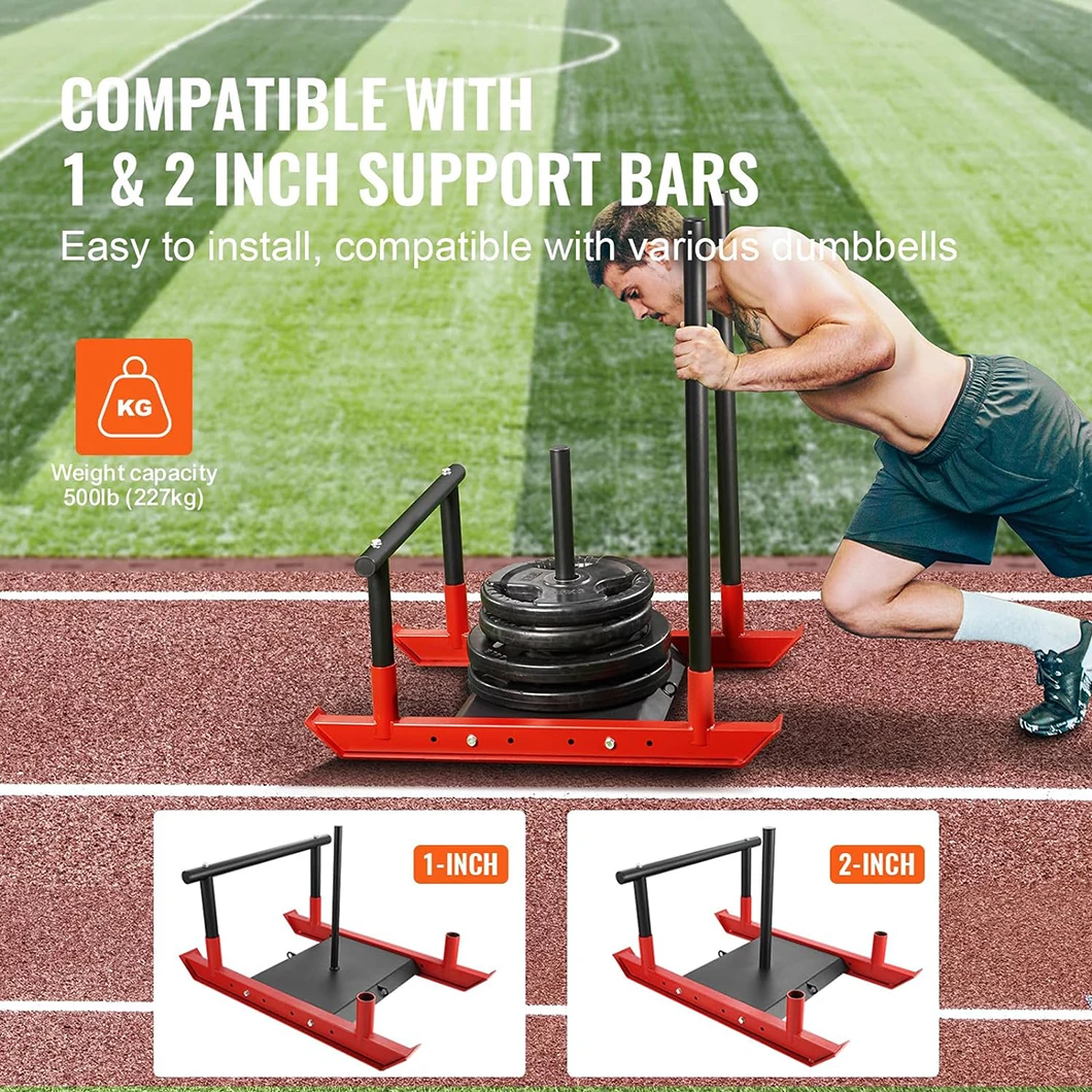 Weighted Power Sled for Speed and Strength Training Push and Pull Prowler for Fitness Strength Training