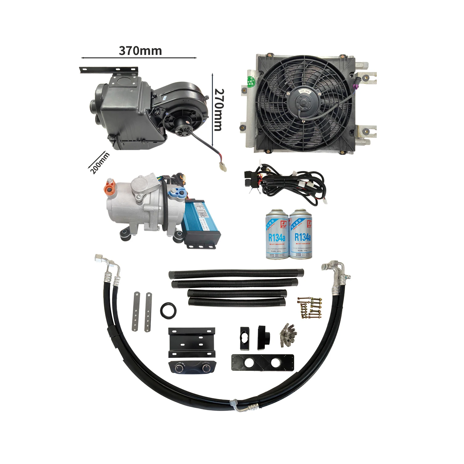 portable car air conditioner 12v for electric cargo tricycle