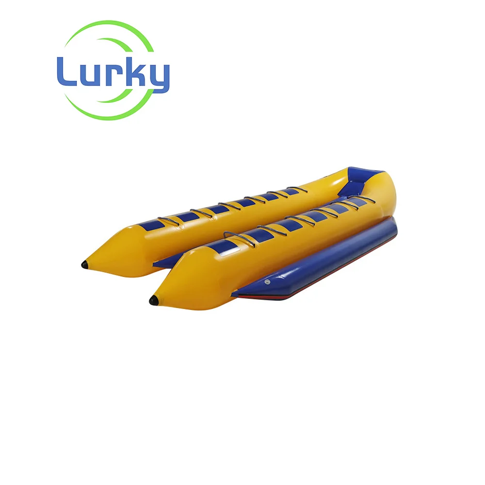 Commercial Customized Inflatable Boat Inflatable Flying Fish Water Game Inflatable Flying Fish Boat for sale