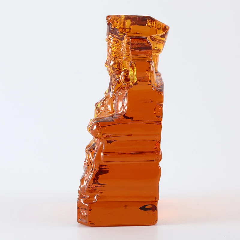 2024 Factory Direct Sales Guardian Buddha Statue Glass God of Wealth for decoration Office supplies home decoration