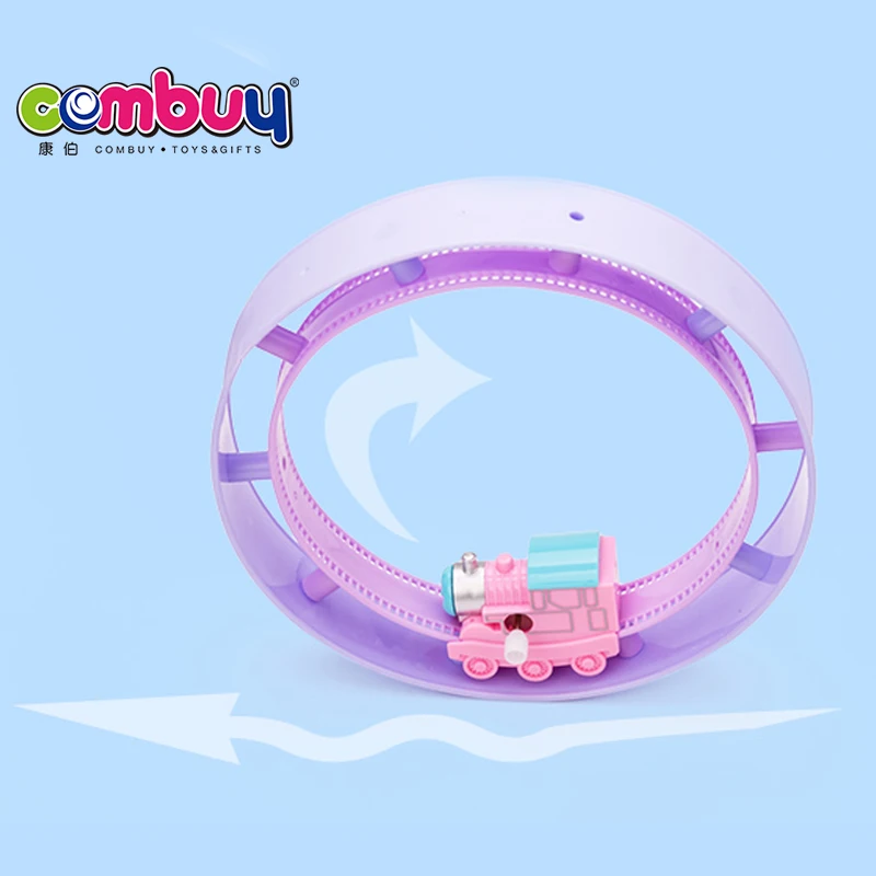 Rolling track clockwork lollipop kids wind up chain toy