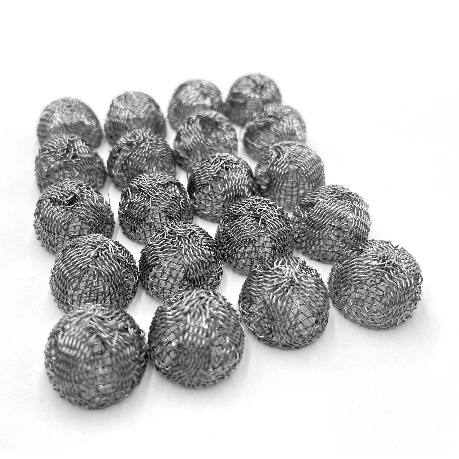 15/16/17/18/19/20mm Smoking Accessories Stainless Steel Domed Mesh Net Combustion Ball Smoking Pipe Filter