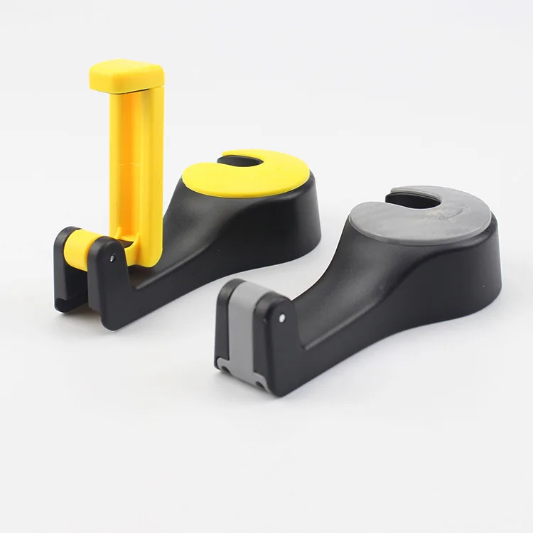 Hot selling 2 in 1 universal portable car seatback hook mount mobile phone holder