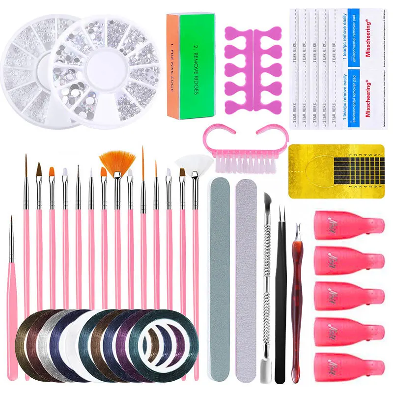 Customize Professional beauty salon equipment Fast dryer Brush tool nail set kit with uv lamp and drill