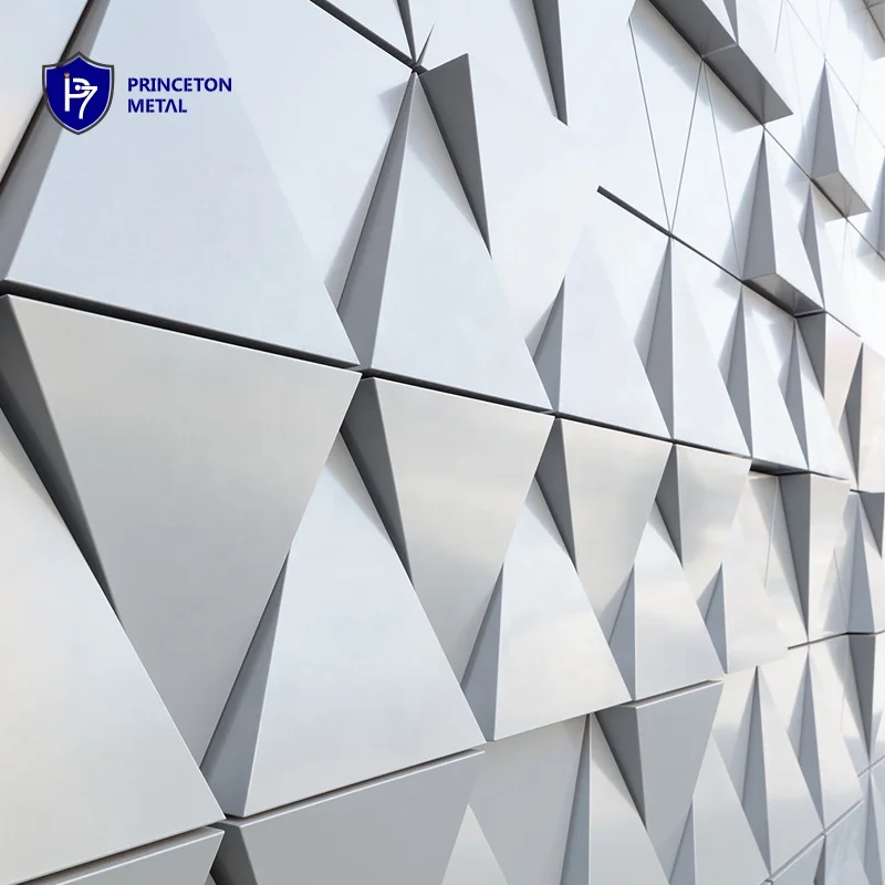 Princeton custom semi privacy laser cutting board aluminium profiles curtain walls