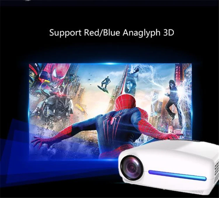 1920x1080P Android 9.0 2G + 32G Wifi Projector native Full HD video game Projector LED 3D Home mini 4k cinema projetor