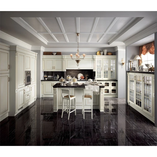 project design L shape flat pack kitchen cabinet