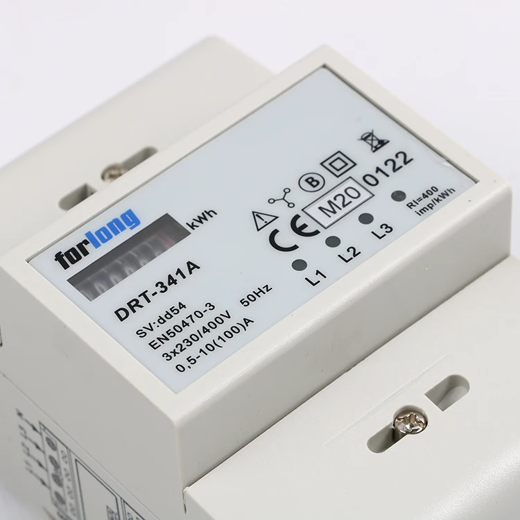 Factory wholesale DRT-341A electronic Digital Kwh Three Phase Digital Energy Meter Wattmeter Monitor