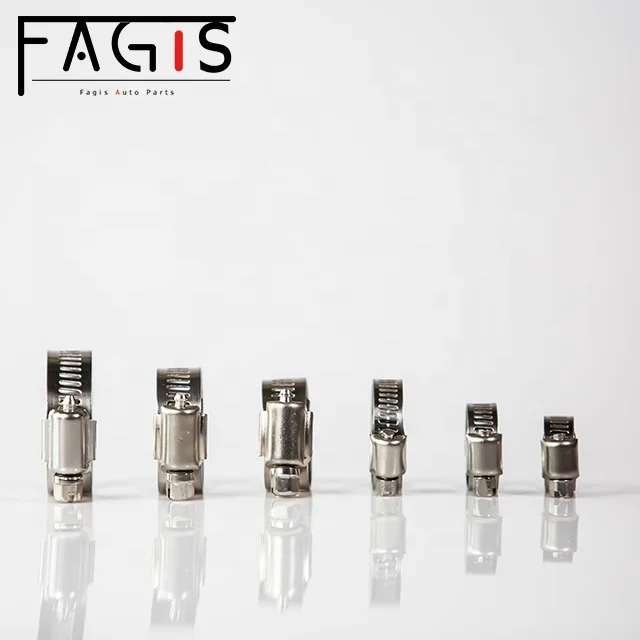 The Best Quality Different Sizes Car Tube Used Hose Clamps Stainless Steel Pipes Single Ear Hose Clamp