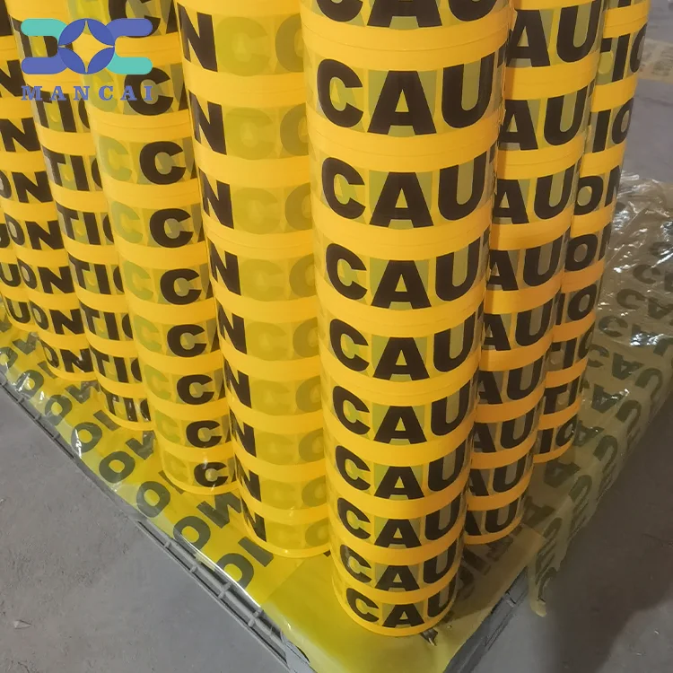 MANCAI Factory Price Caution Tape Custom Underground Caution Tape Pe Caution Tapes