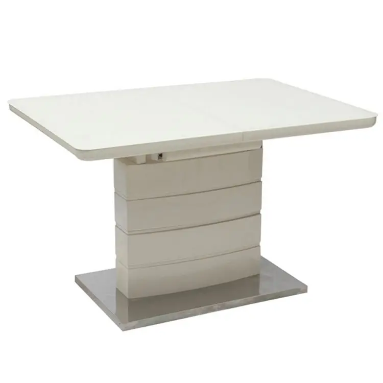 Free Sample Marble Mirrored Foldable Italian Rotating Restaurant Top Tempered Glass Epoxy Resin Dining Table