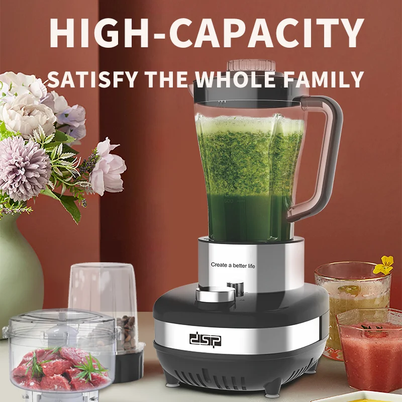 DSP Hot Sale Professional High Quality Blender 800W Pure Copper Motor Blenders And Juicers 6 in 1 Blender