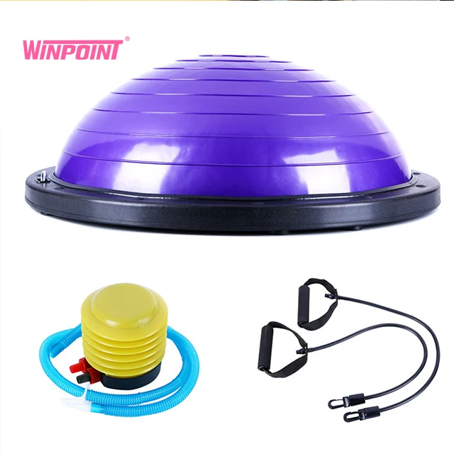 FITNESS hot selling gym semicircular wobbler balance ball