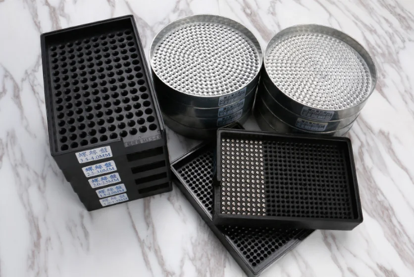 Zinc alloy ESD Round Screw Storage Bin Box Screw Tray