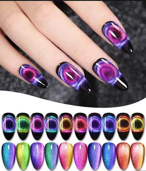 Dingze DZ free samples long lasting led uv nail gel 1kg cat eye nail gel polish kg 9D cat eye gel