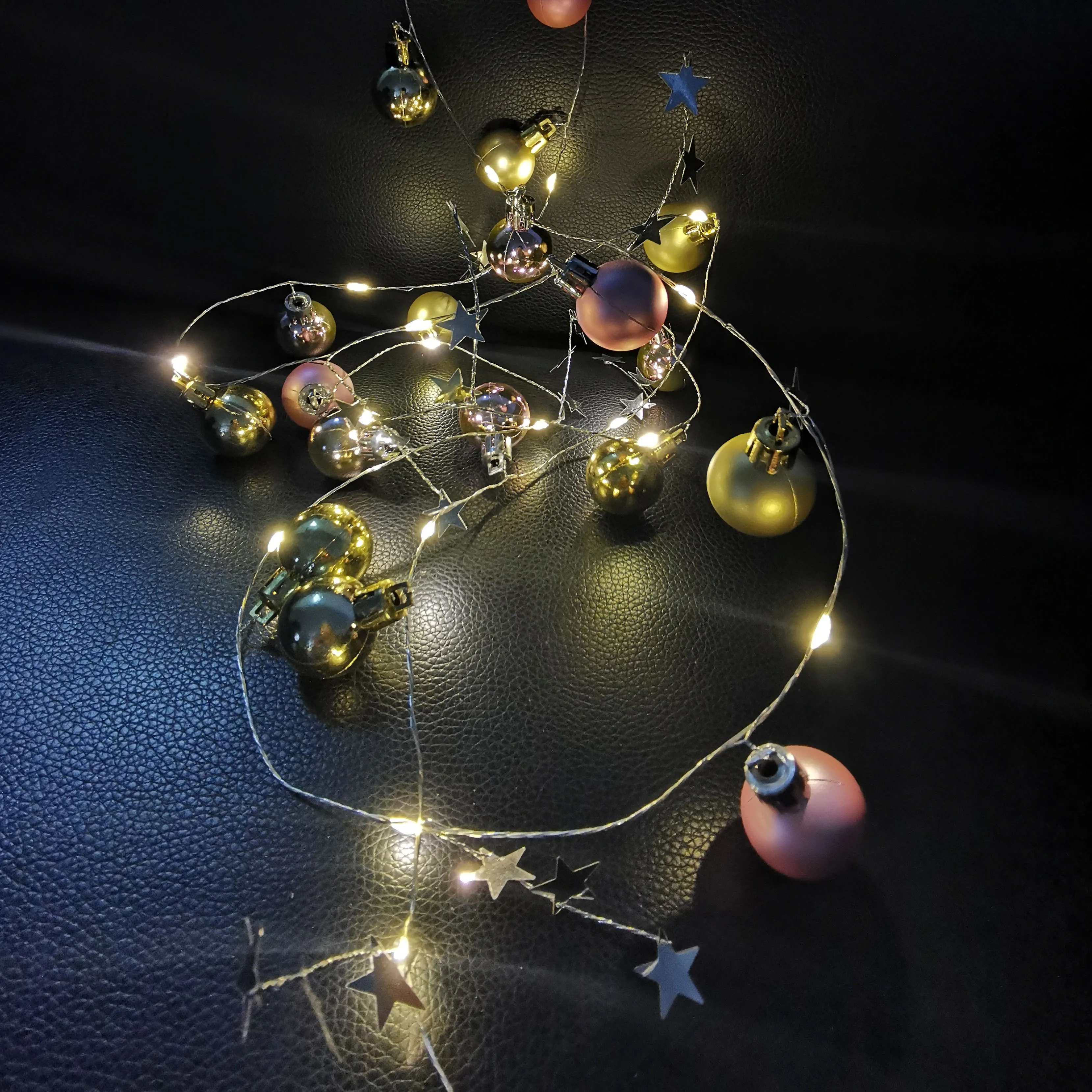 Selling Ball Shape Battery Outdoor Warm White String Lights For Get Together