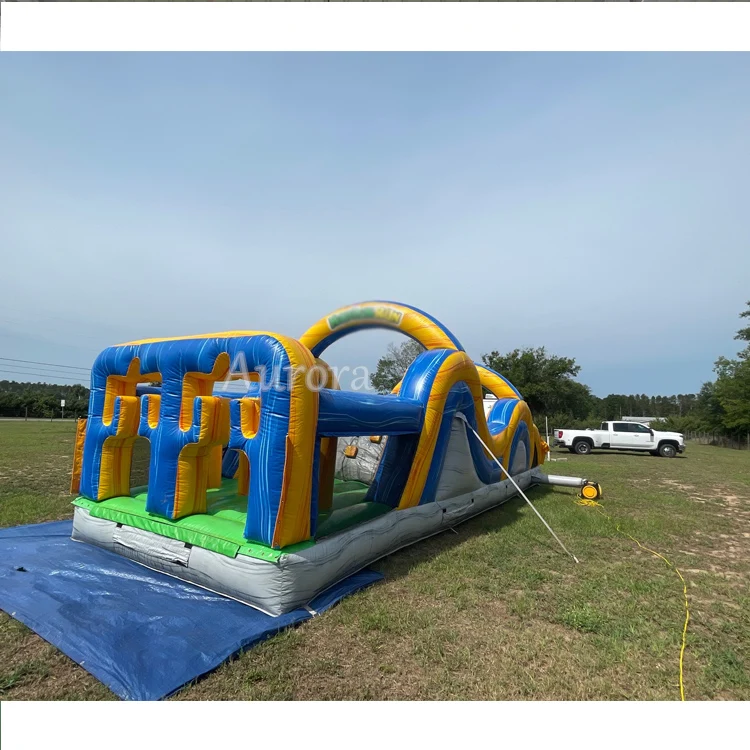 Giant party rental equipment blow up kids bounce house juegos inflables wipeout inflatable plam tree obsatcle course for pool