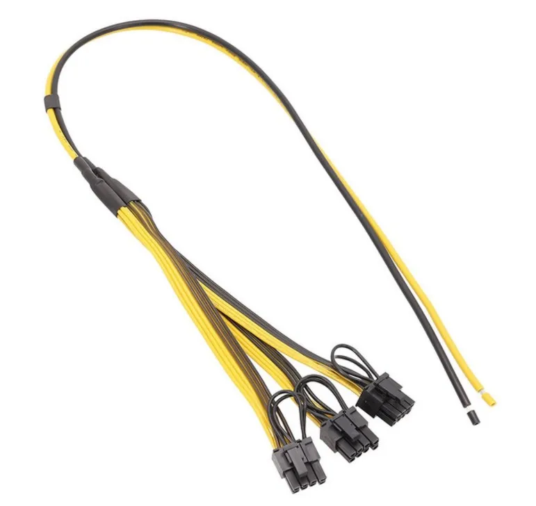 Кабель питания 8Pin 6 + 2 Pin карты линии 1 до 3 адаптер кабель PIC18F46K20-I/PT18AWG 50 см 3*20 изготовленных на