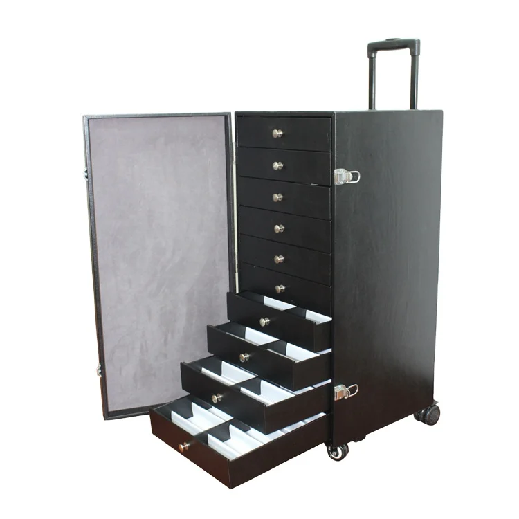 Luxury Glasses Display Case Custom Trolley Eyeglasses Suitcase Cabinet Sunglasses Display Cabinet