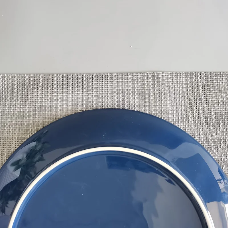 Large Plant Decal Antique Bulk Ceramic Charger Plates Black Dinner Plate For Dinner Restaurant