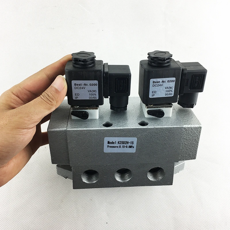 2/5 way K25D2-15 Sliding column type directional valve 1/2inch Safety solenoid valve