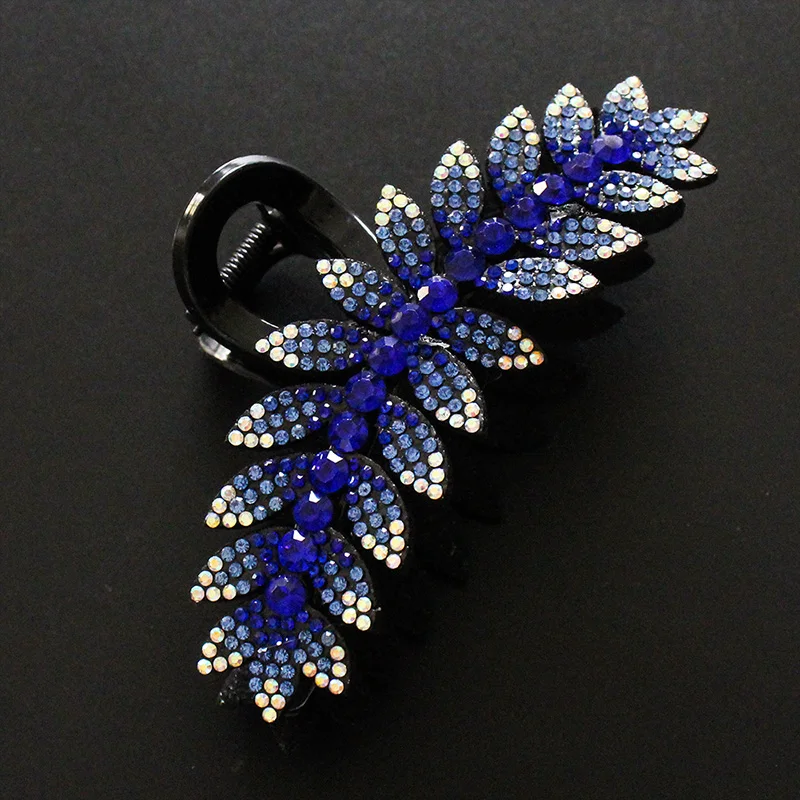 Women Luxury Rhinestone Hair Claws Crab Hairpins Ladies Large Size Ponytail Hair Clips Fashion New Accessories Gifts