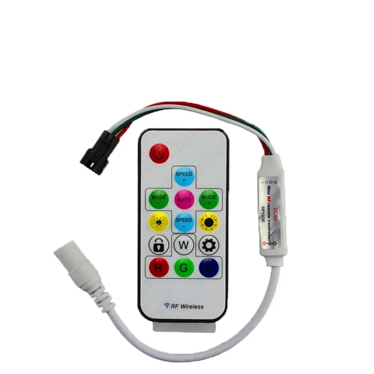 RF14keys Rgb адресуемых полный цвет SP103E SP106E свет Spi пикселей светодиодный контроллер для WS2811 WS2812 SK6812 светодиодная осветительная полоса