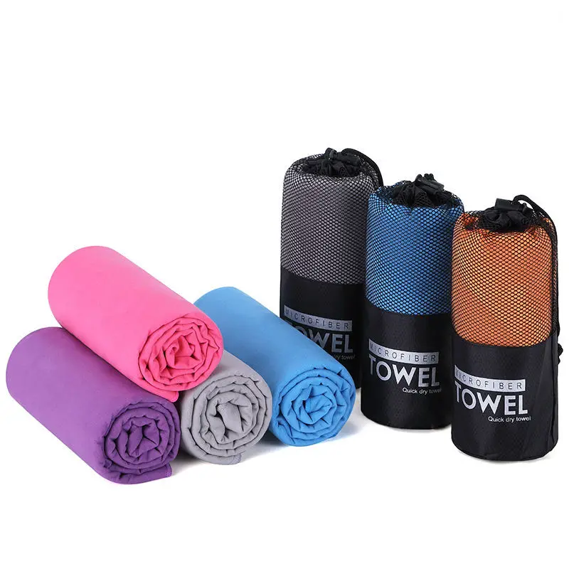 Oem Customer Logo Microfiber Suede Gym Quick Dry Sports Towel