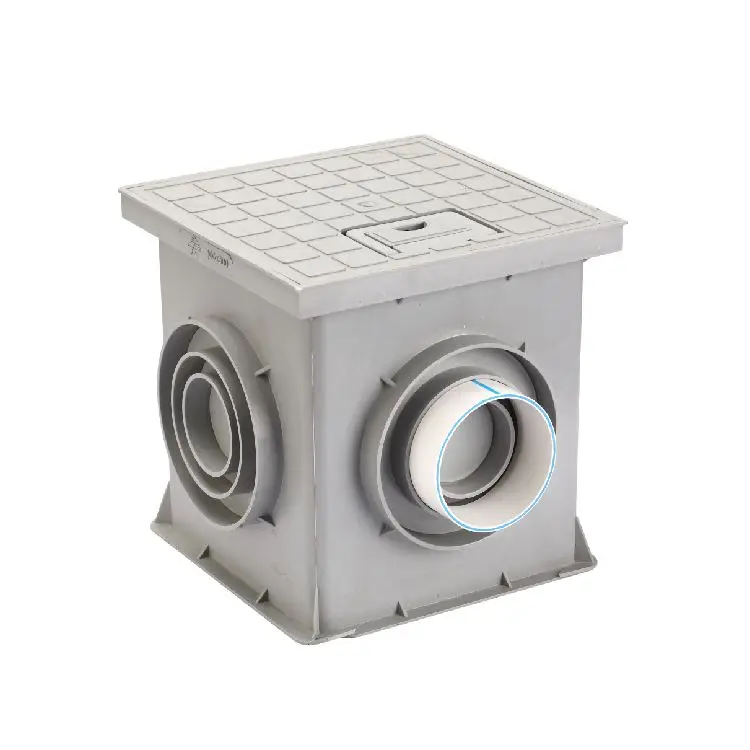 ERA Best Quality Square Catch Basin Floor Drain Trap With Gray Colour DWV Fittings