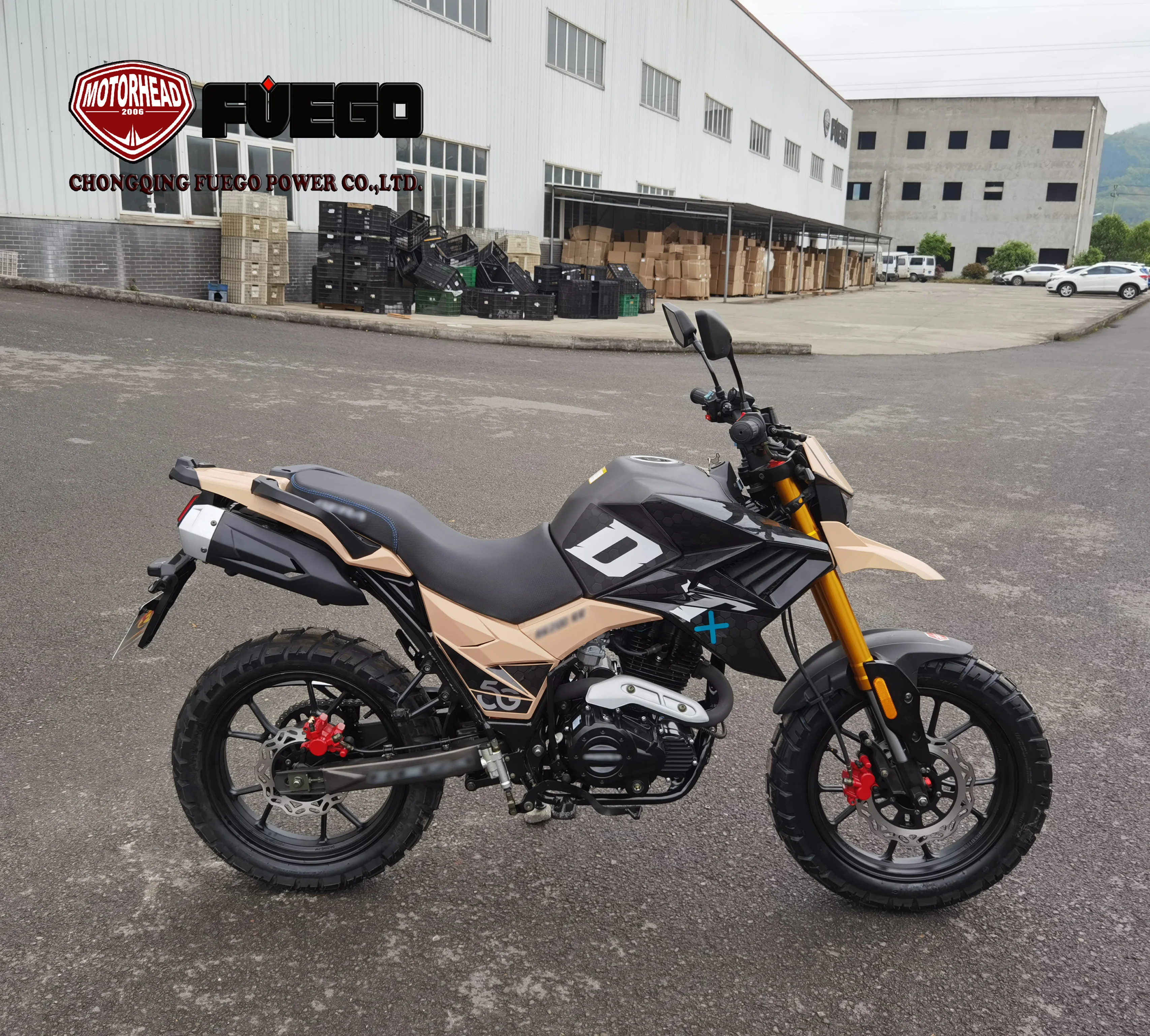 Chongqing Wholesales Best Selling Ninja Sports Adventure Motorbike Trail Motos FUEGO POWER TEKKEN Motorcycle