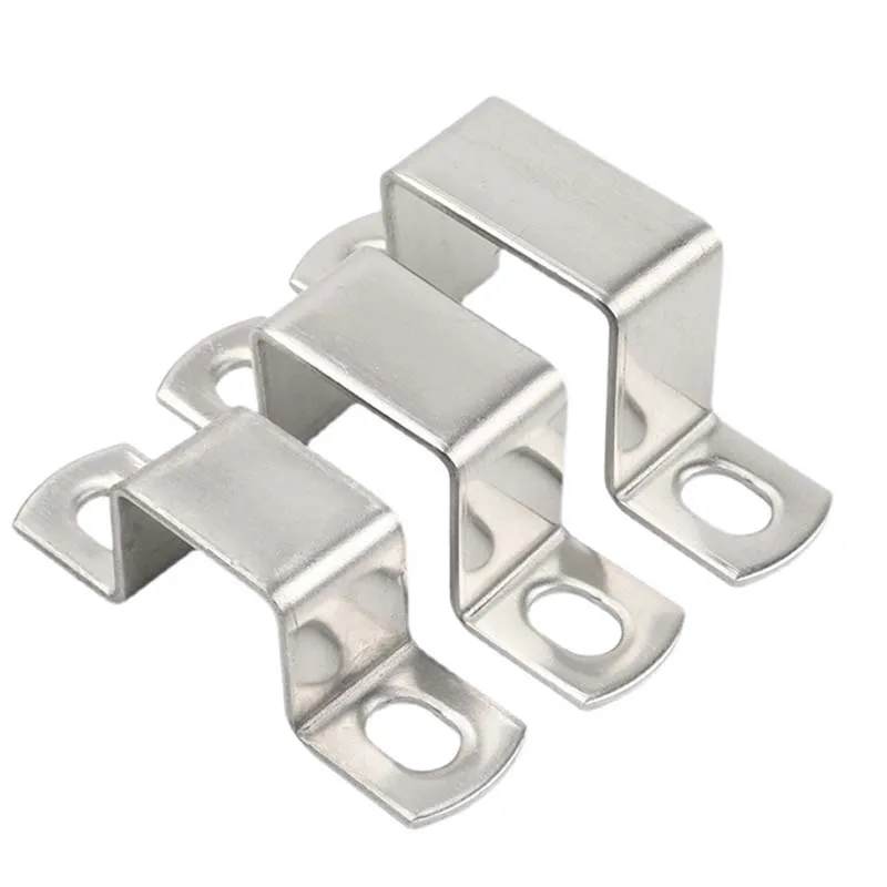 Зажим из нержавеющей стали 304 квадратный трубчатый зажим обруч u-образная пряжка квадратная карта для верховой езды