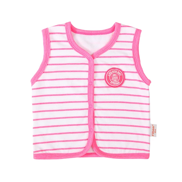 
35A Autumn Winter Thicken Girl Children Outwear Outdoor Zipper Girl Vests 