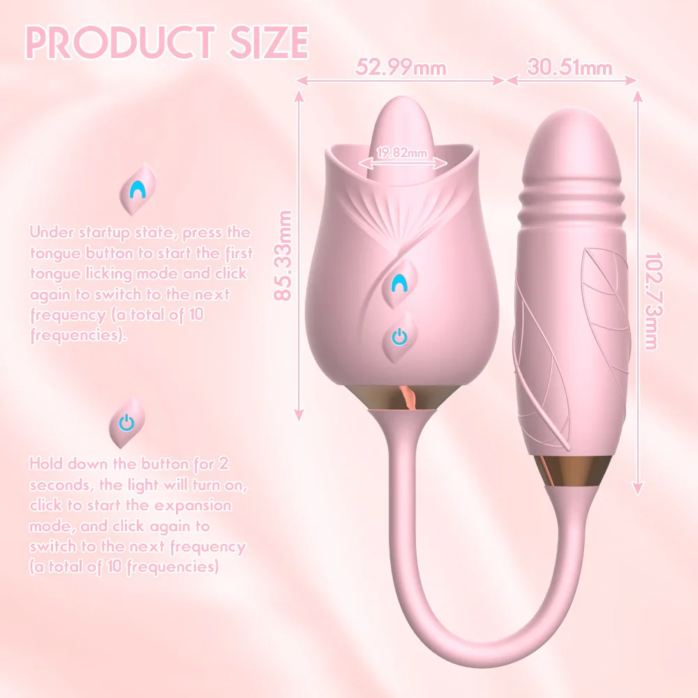 Rose Pink House Rose Suction Rechargeable Gears Silent Clitoris Sucking Vibrator Silicone Rose Toy Vibrators For Women