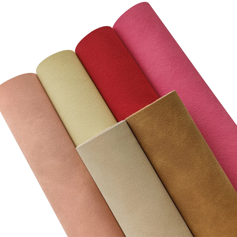 2023 Wholesale  Hot Sale New Solid Color Matte PU Faux Leather Fabric Sheets for Bags Bow Crafts Accessories