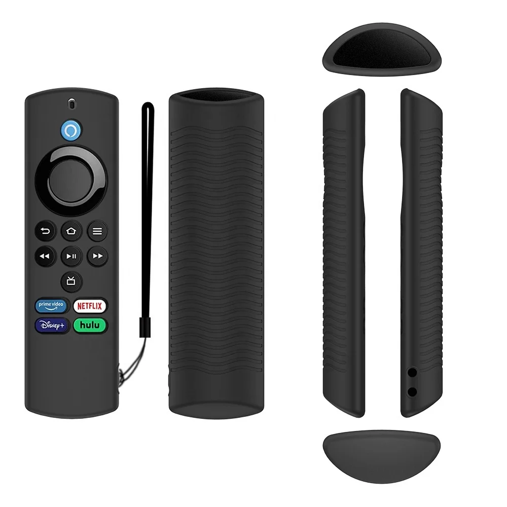 All-Inclusive Remote Control Rubber Sleeve for Amazon Alexa Voice Remote Lite 2nd Gen TV Remote Protective Case