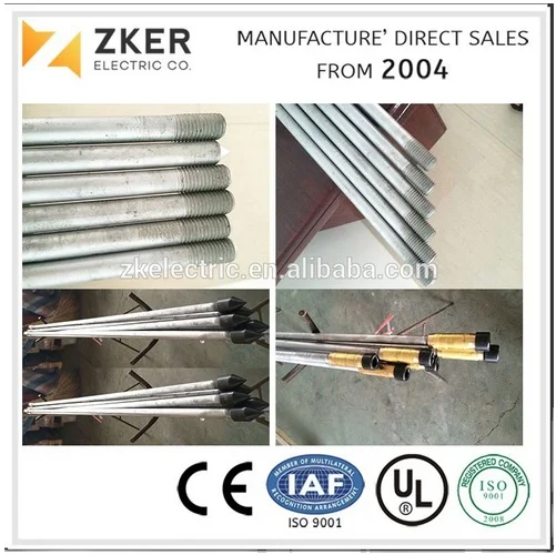 copperweld price Ground Rod Galvanized Threaded Earth Rod Product