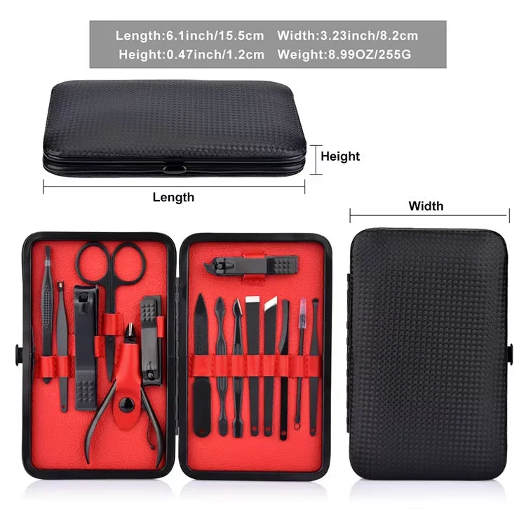 Professional Mini Nail Care Salon Set Beauty Tools Pedicure Scissors Cutter Kit Box Packaging Manicure File Pedicure File