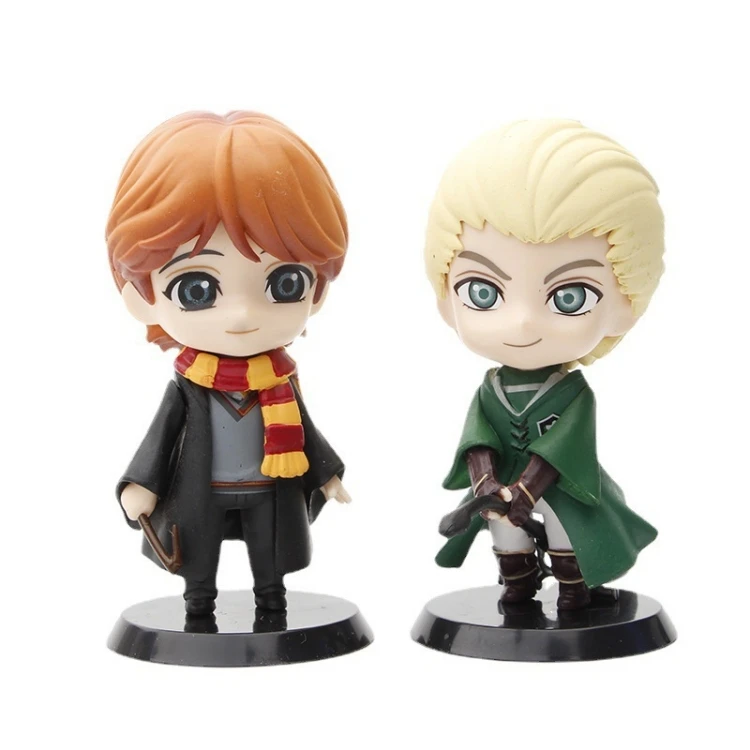 Hot Sale Q Version 6pcs/set Harry Action Potter Figure Anime Decoration Model