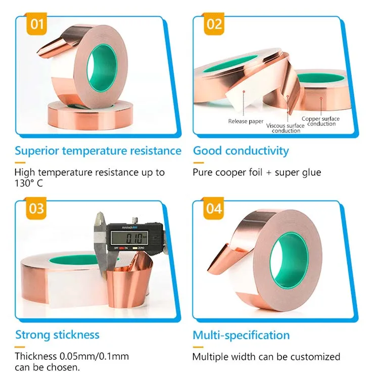 Seam Waterproof Sealing Seal Tape Popular Gardening Non-Corrosive Environments Slug Control Copper Tape For Insect Control