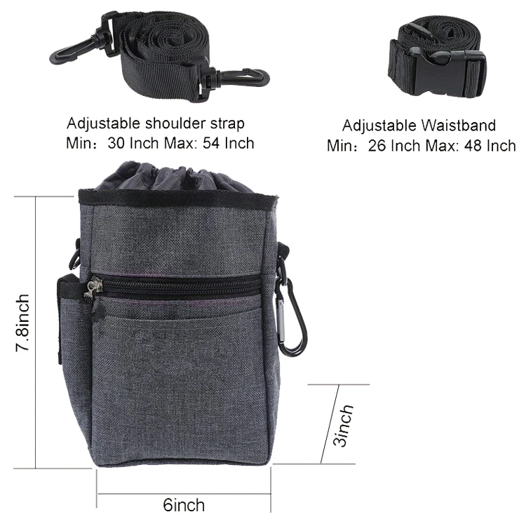 
multifunction waterproof easy carry travel pet dog training bag 