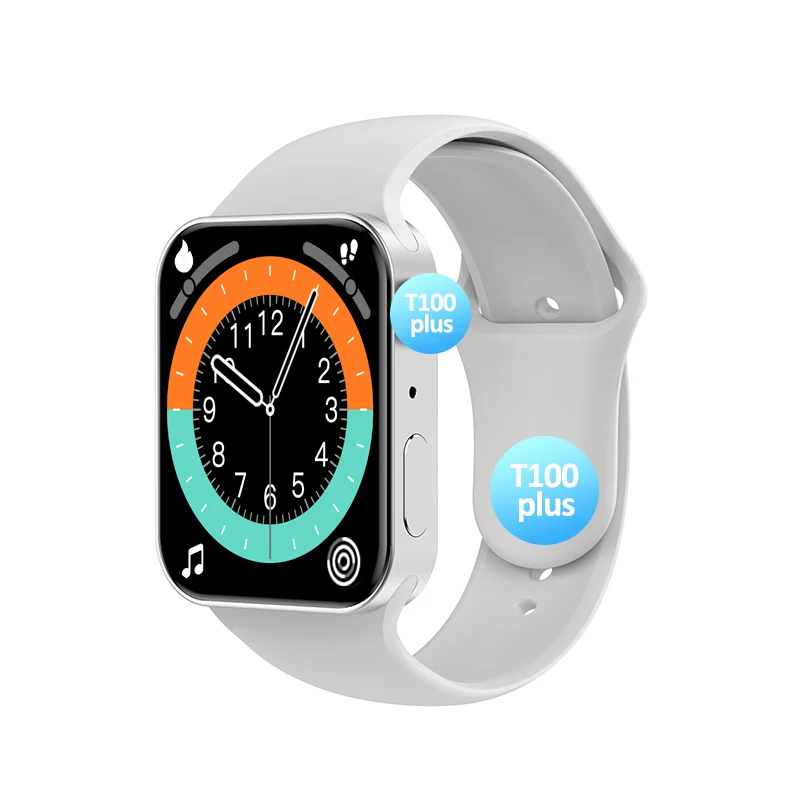 7 Series 1.75 inch Wholesale T100 plus smartwatch 2021 Heart-rate Sleep Monitoring Smart Watches For Android IOS Mobile Phone