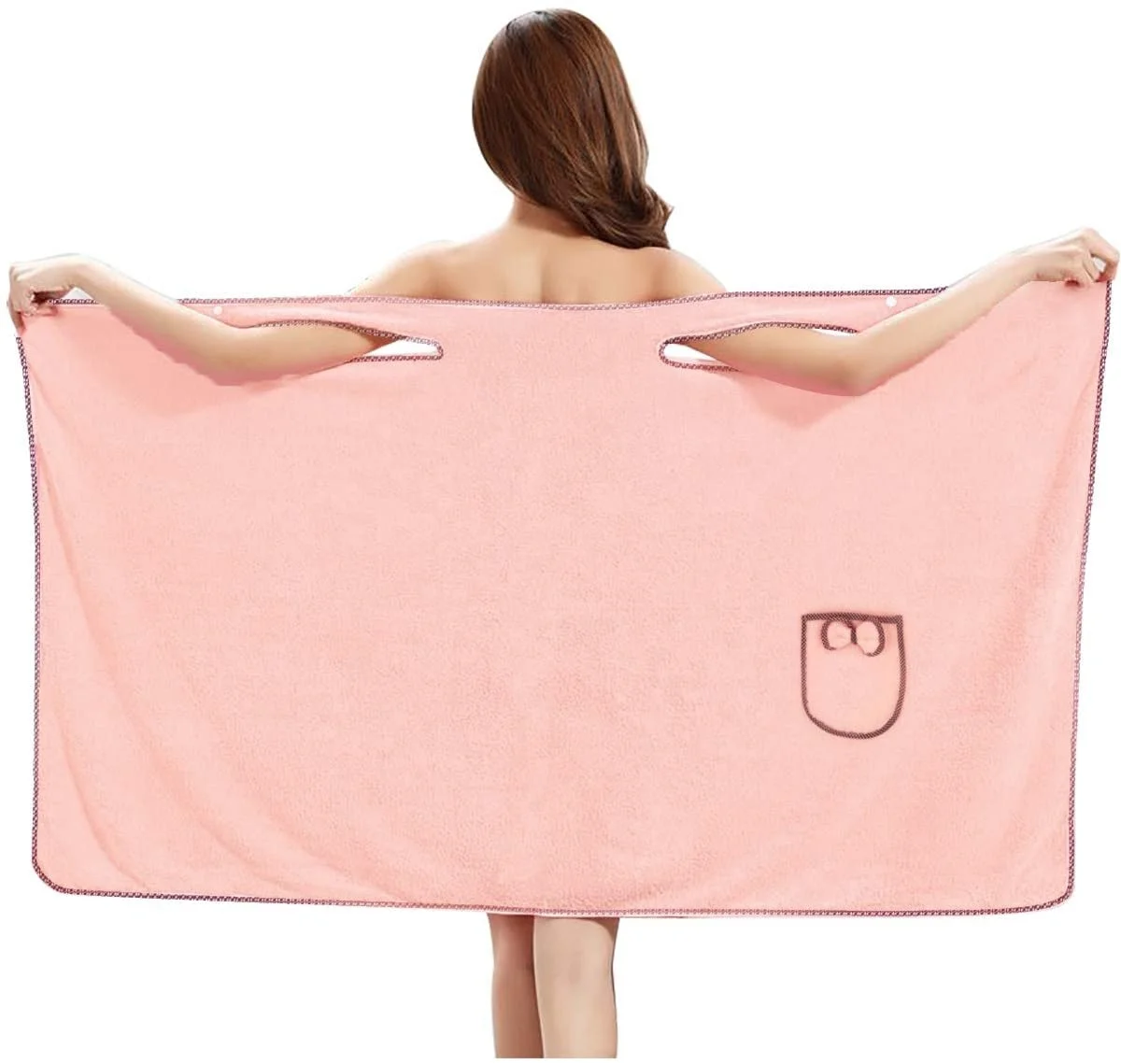 Super soft and absorbent Plush Thicken Changeable Towel coral fleece Bibulous Body Wrap wearable Bath towel