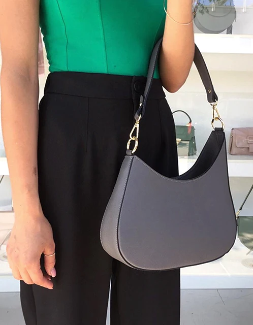 Good Quality Fashion And Unique Design Elegant Top Handle Genuine Leather Bag Handmade In Italy For Sale