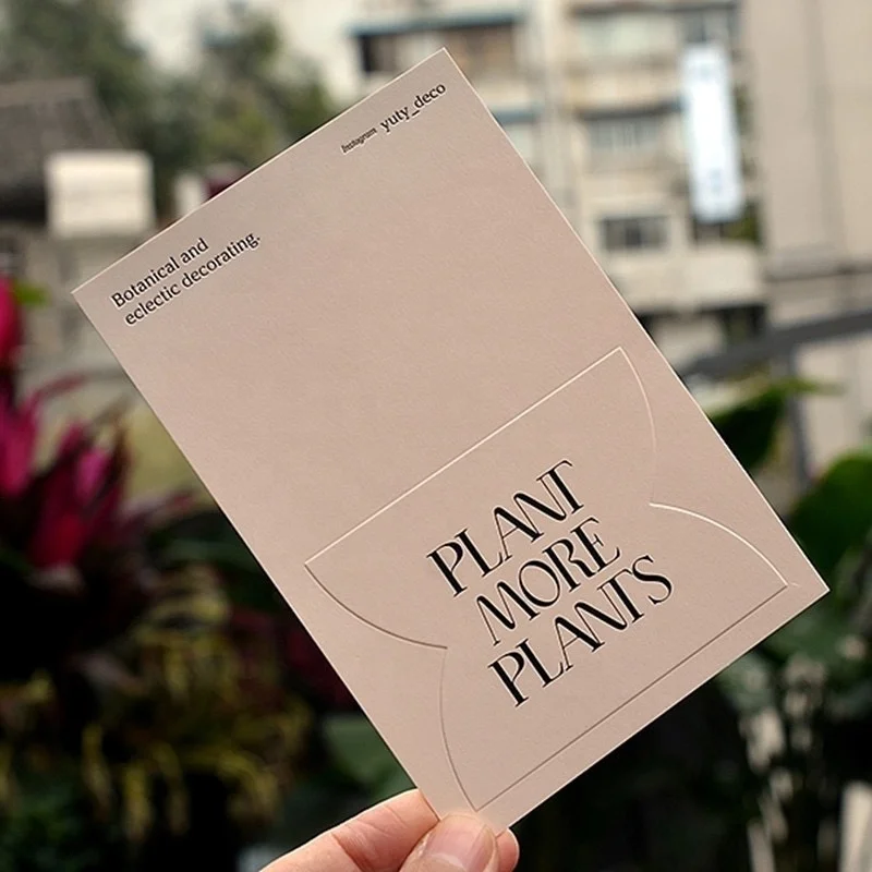 Wedding Invitation Card After-sales Customized Half Fold Praise Service Card Printed Thank You Letter Nail Cards