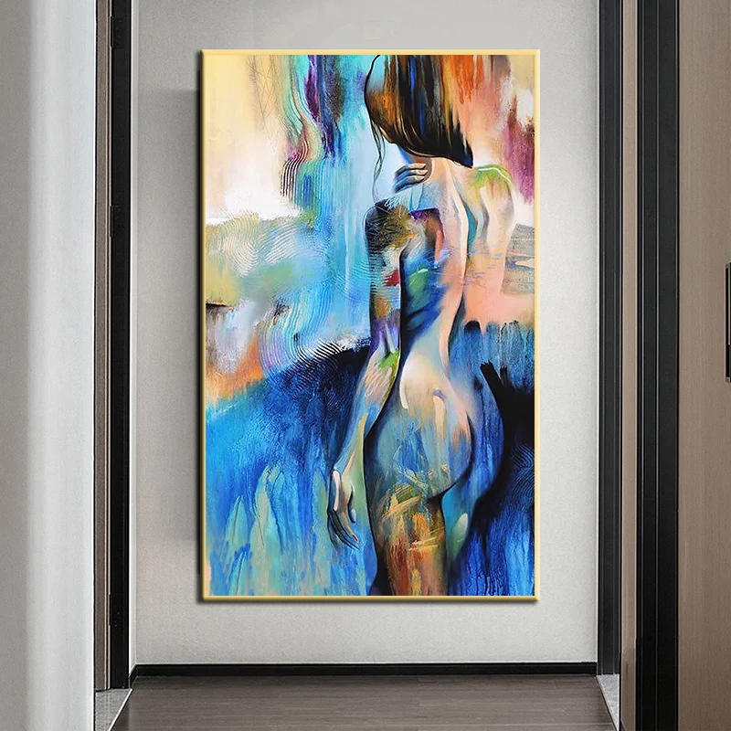 Modern Home Decor for Bedroom Hotel Bedside Print Posters Abstract Sexy Nude Body Canvas Painting Women Poster Wall Art Picture