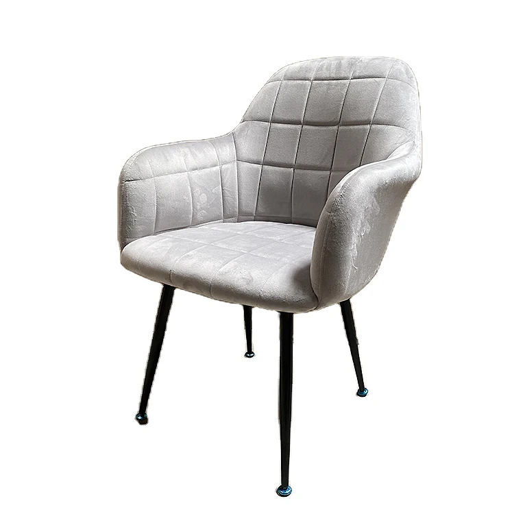 Nordic Lounge Armchair Leather Art Discussion living room Fabric Sofa Chair Designer Velvet Leisure Chair